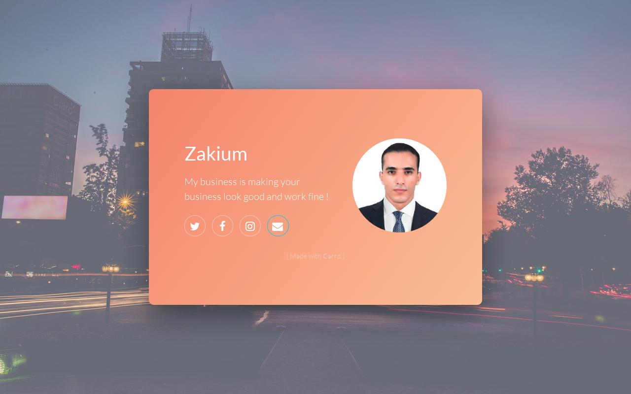 Carrd profile picture for @zakaria